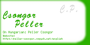 csongor peller business card